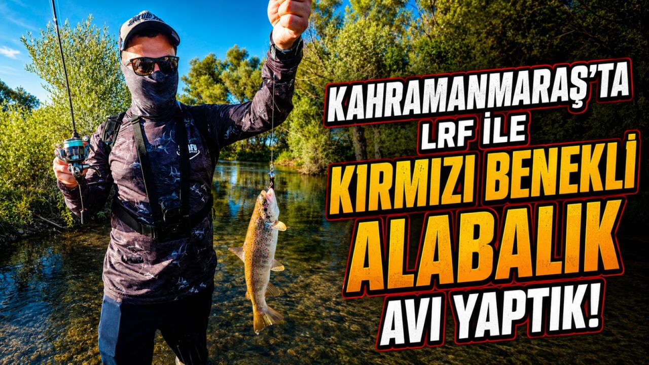 KAHRAMANMARAŞ'TA LRF İLE KIRMIZI BENEKLİ ALABALIK AVI YAPTIK!